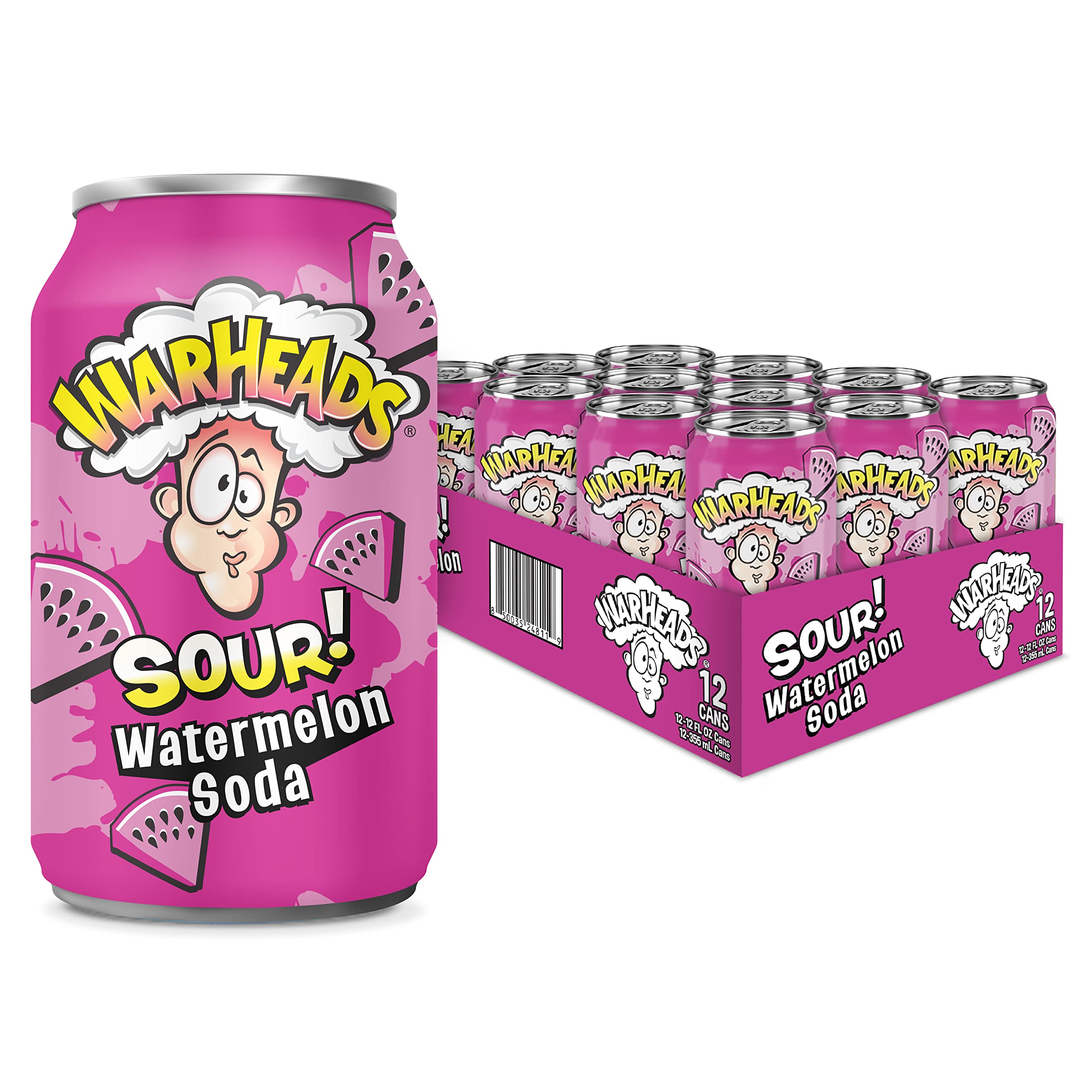 Warheads - Sour Fruity Soda with Classic Warheads Flavors 12